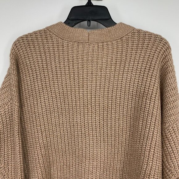 a.n.a Cardigan Pink V Neck Button Down Long Sleeve Ribbed - Picture 7 of 8